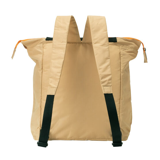 Ally Capellino Guerrilla Girls tan rucksack